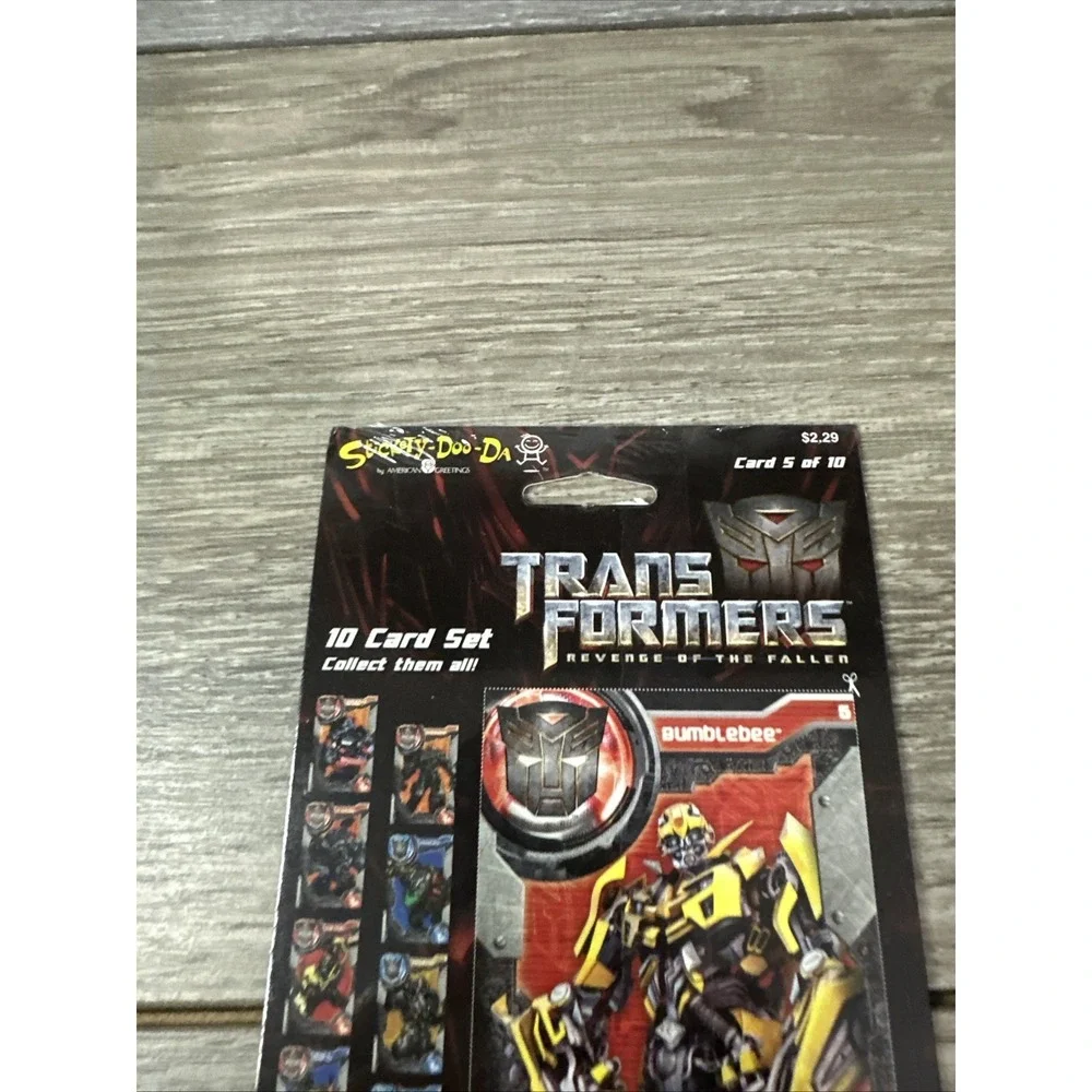 Transformers Revenge of the Fallen Bumblebee Sticker Sheet Collector Card 2009‎